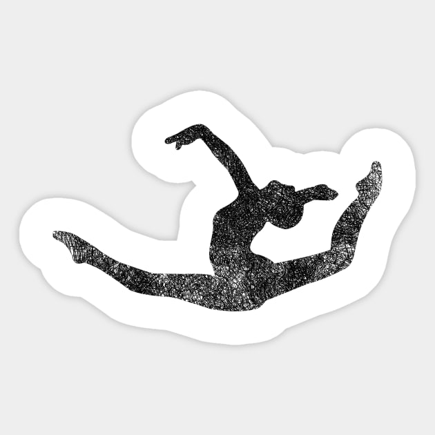 Balletina Dancer Silhouette Sticker by joyjeff